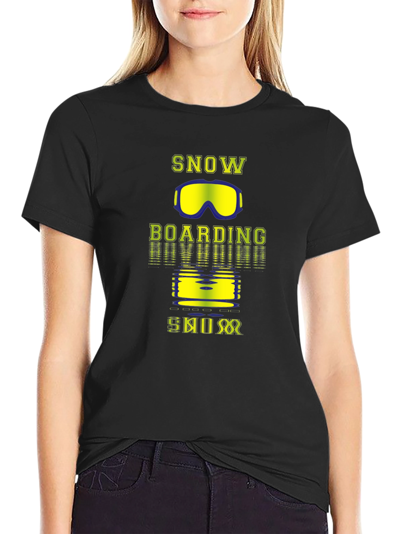 Snowboarding Graphic T-Shirt - Sporty Winter Apparel