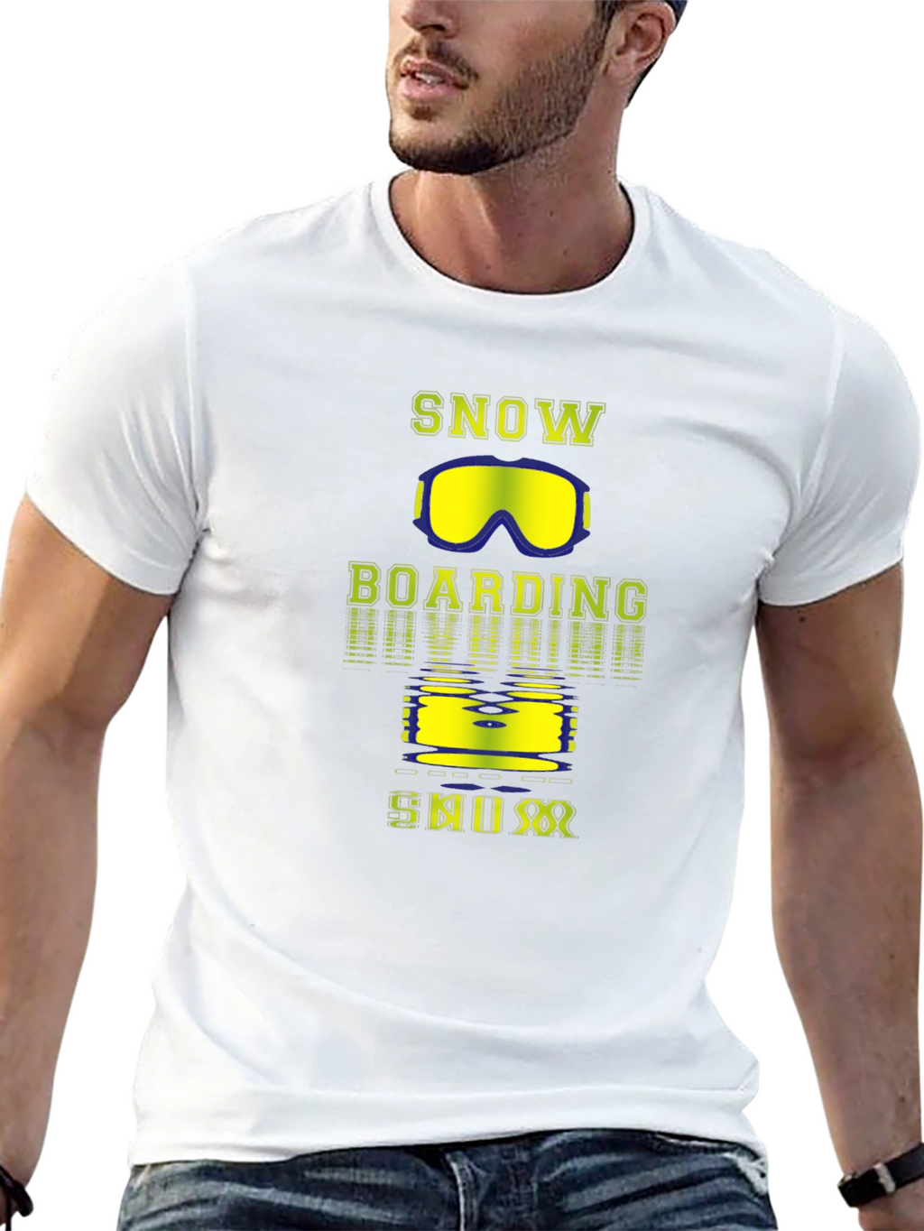 Snowboarding Graphic T-Shirt - Sporty Winter Apparel