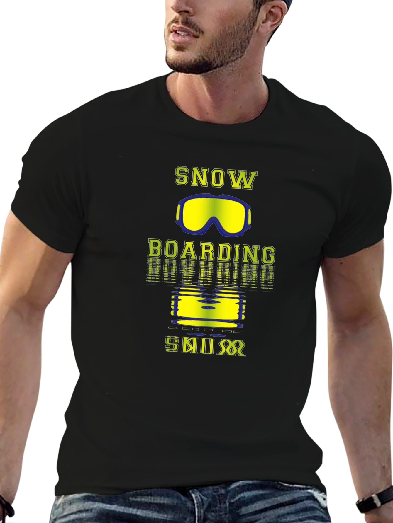 Snowboarding Graphic T-Shirt - Sporty Winter Apparel