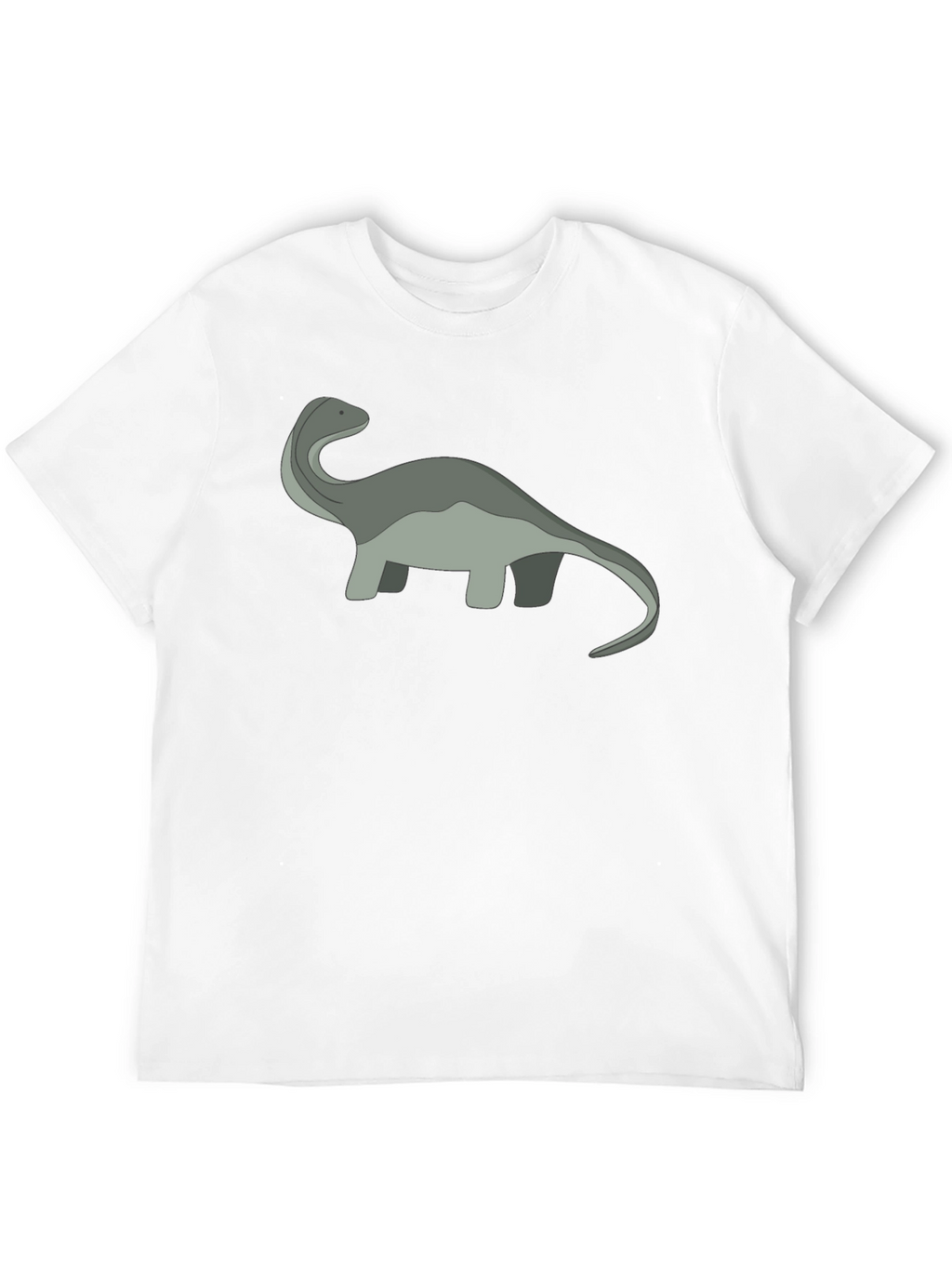 Cartoon Dinosaur Graphic Tee - Black