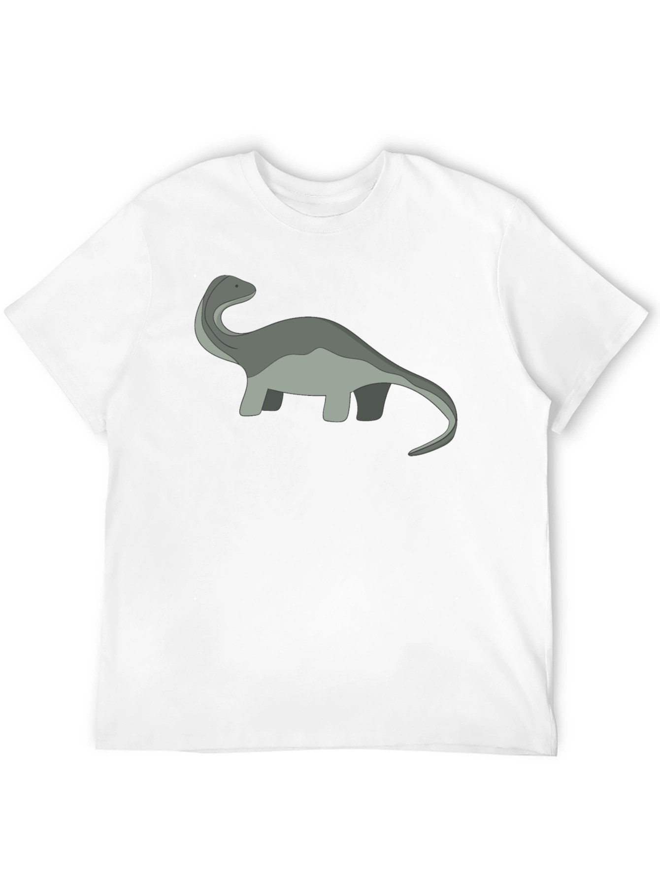 Cartoon Dinosaur Graphic Tee - Black