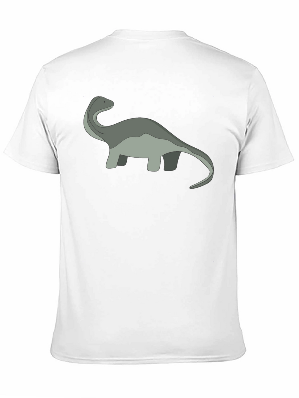 Cartoon Dinosaur Graphic Tee - Black