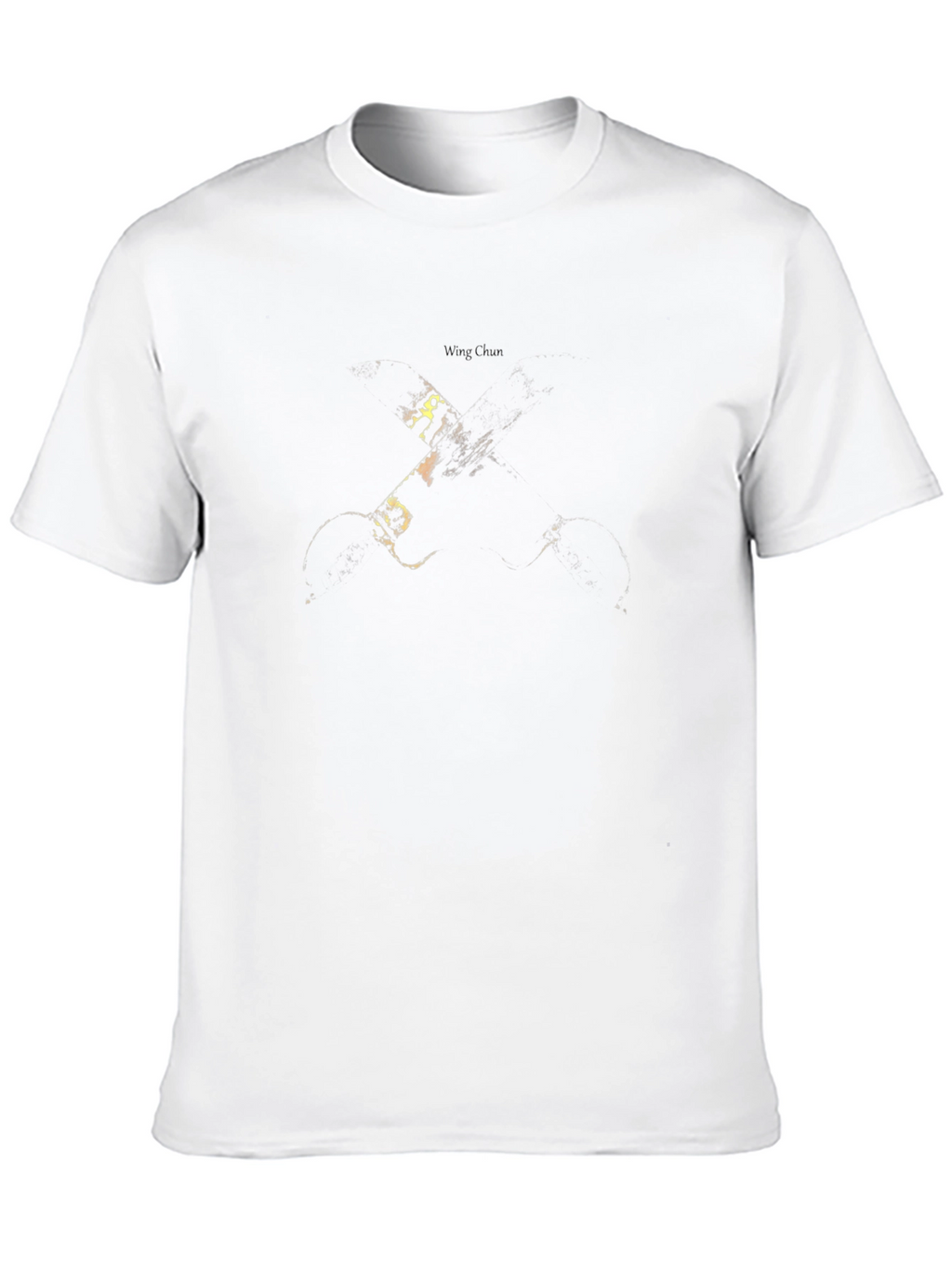 Abstract Graphic Print Black Tee