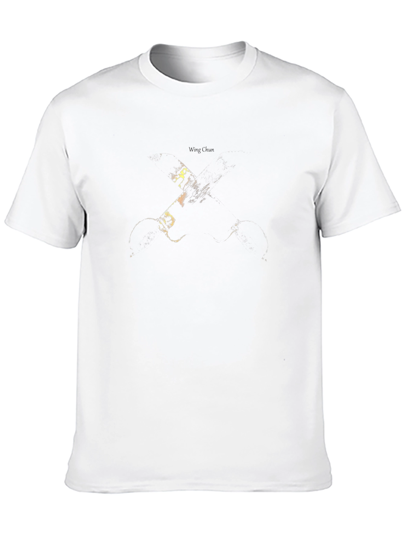 Abstract Graphic Print Black Tee