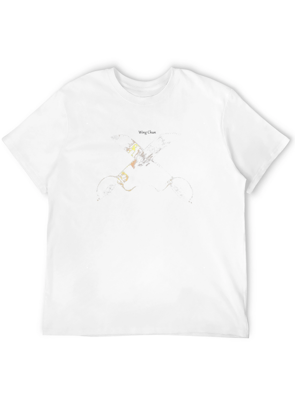 Abstract Graphic Print Black Tee
