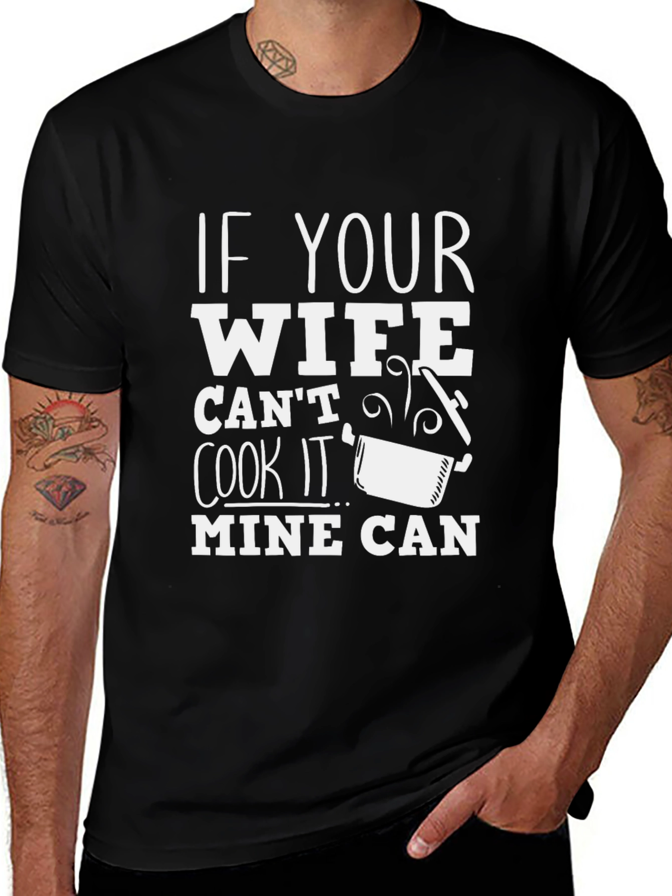 Funny My Wife Can Cook Graphic Tee