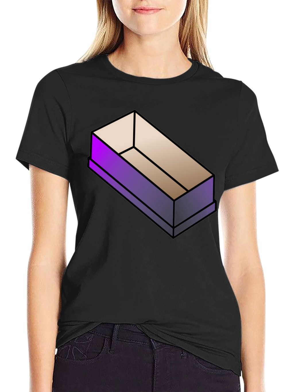 Isometric Coffin Graphic T-Shirt