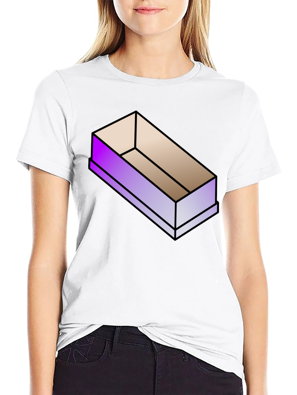 Isometric Coffin Graphic T-Shirt