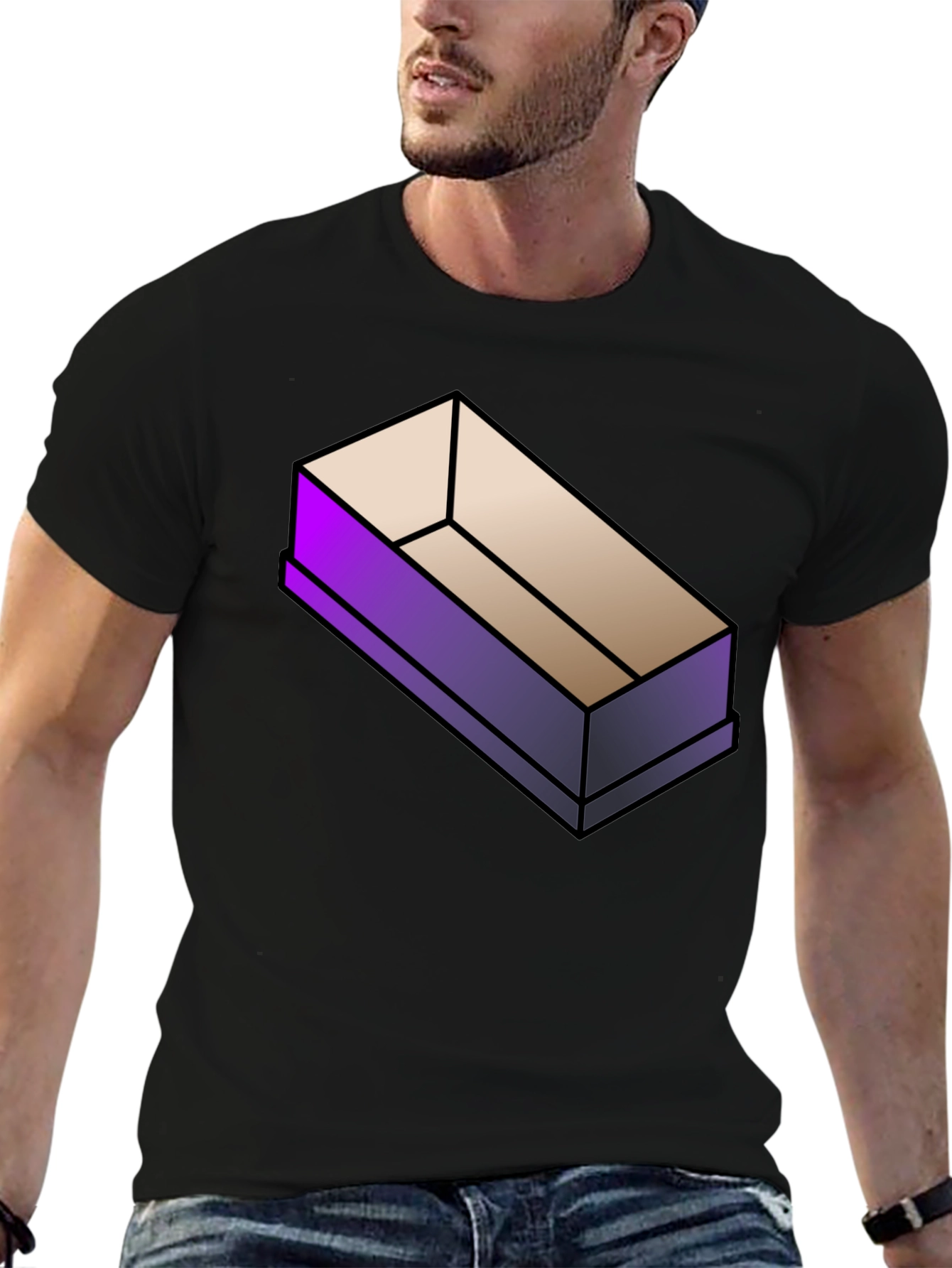 Isometric Coffin Graphic T-Shirt
