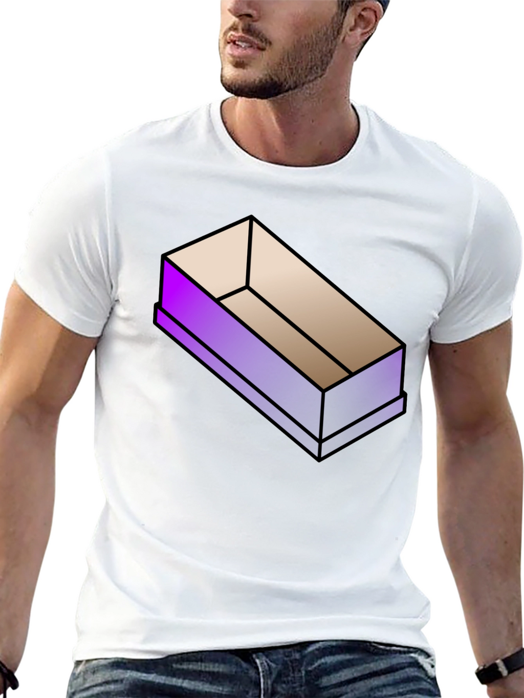Isometric Coffin Graphic T-Shirt