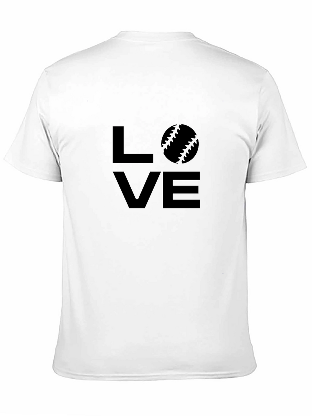 Love Baseball Graphic Tee - Black Cotton T-Shirt