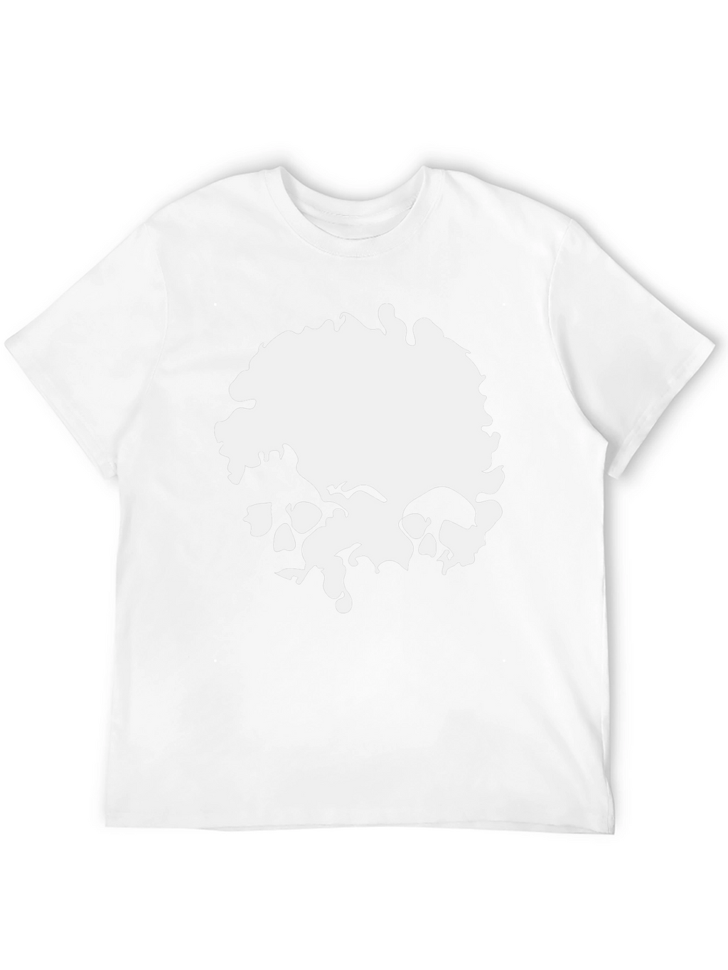 Skull Graphic Print Mens T-Shirt - Black
