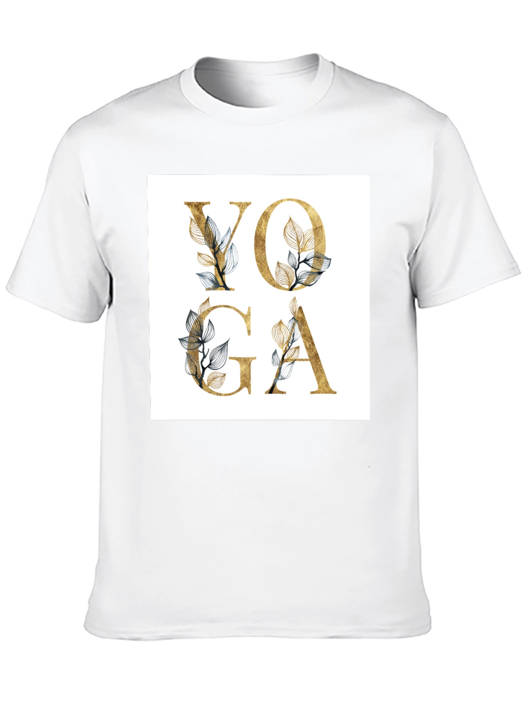 Floral Yoga Graphic Tee - Black