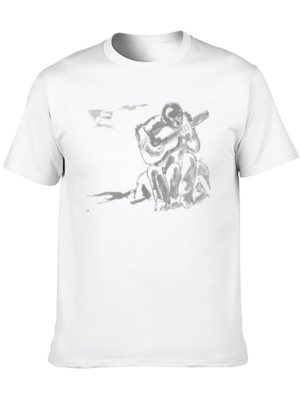 Abstract Musician Black T-Shirt