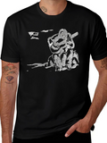 Abstract Musician Black T-Shirt