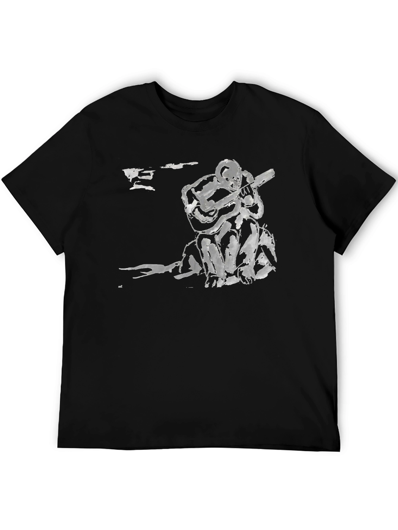 Abstract Musician Black T-Shirt