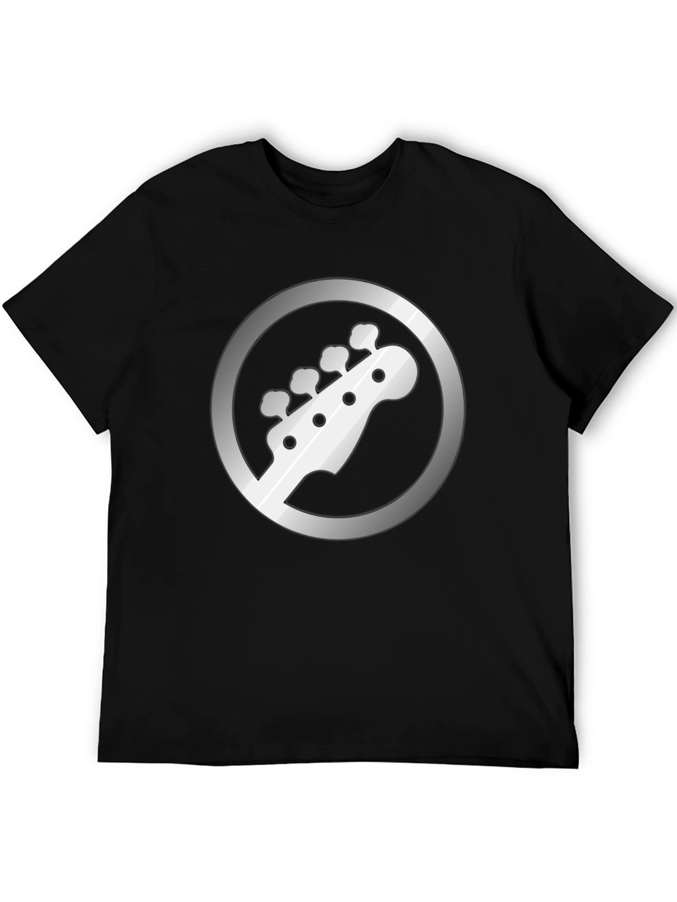 Bass Guitar Headstock Graphic Tee - Musician Style