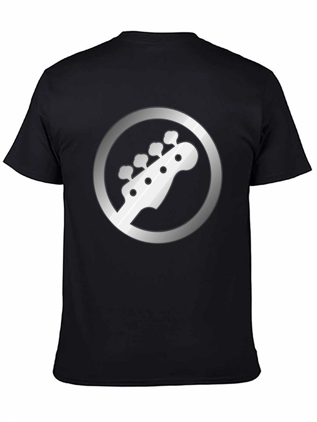 Bass Guitar Headstock Graphic Tee - Musician Style