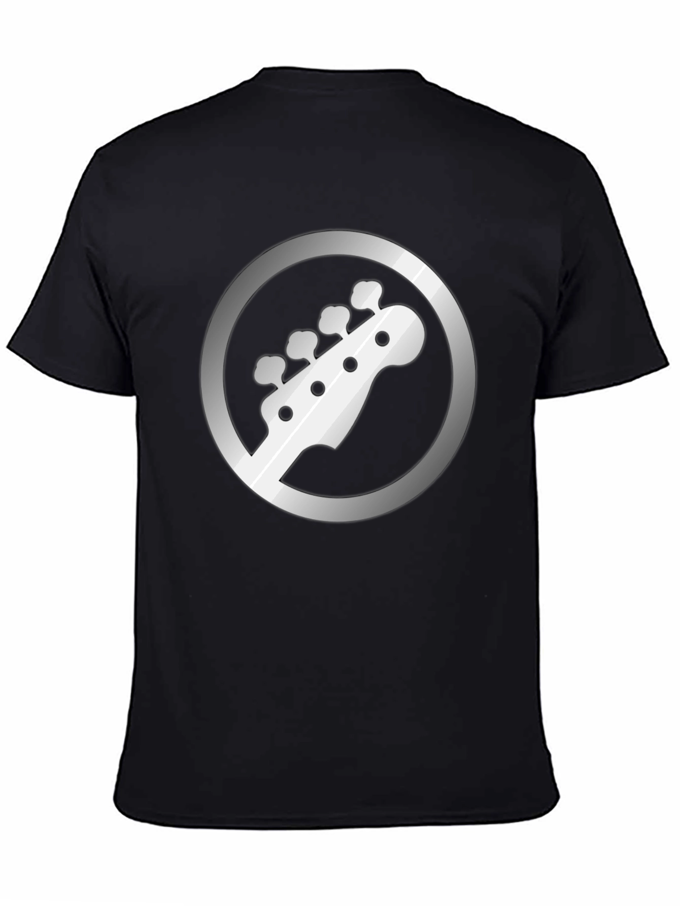 Bass Guitar Headstock Graphic Tee - Musician Style