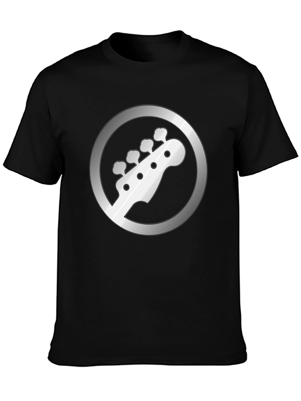 Bass Guitar Headstock Graphic Tee - Musician Style