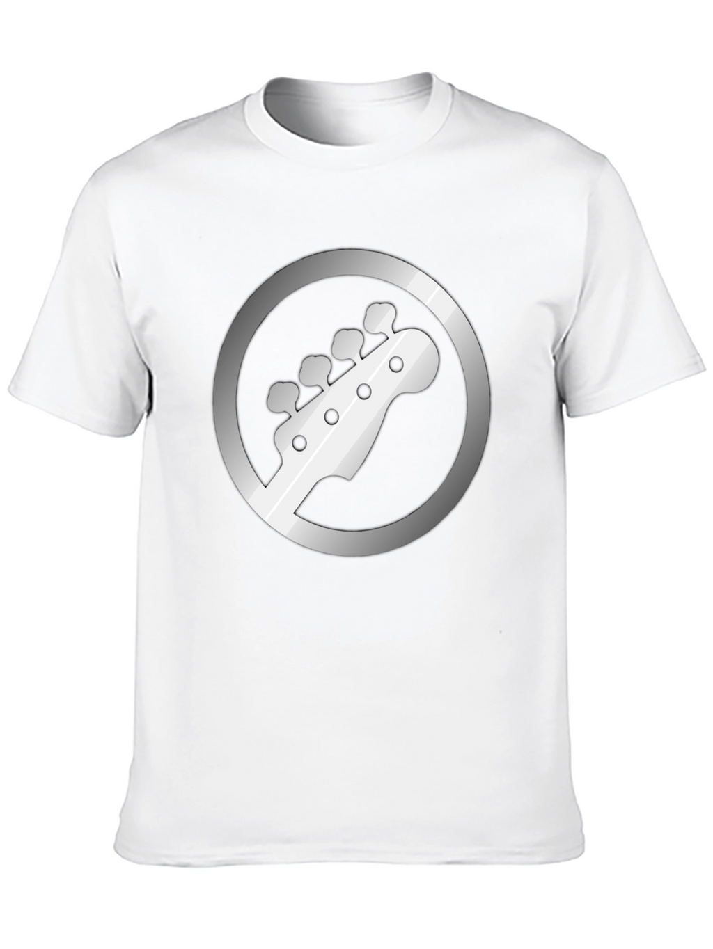Bass Guitar Headstock Graphic Tee - Musician Style