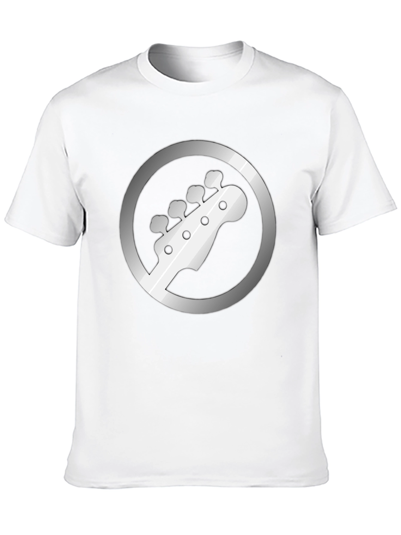 Bass Guitar Headstock Graphic Tee - Musician Style