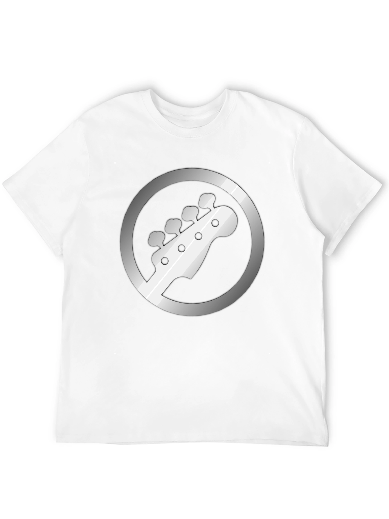 Bass Guitar Headstock Graphic Tee - Musician Style