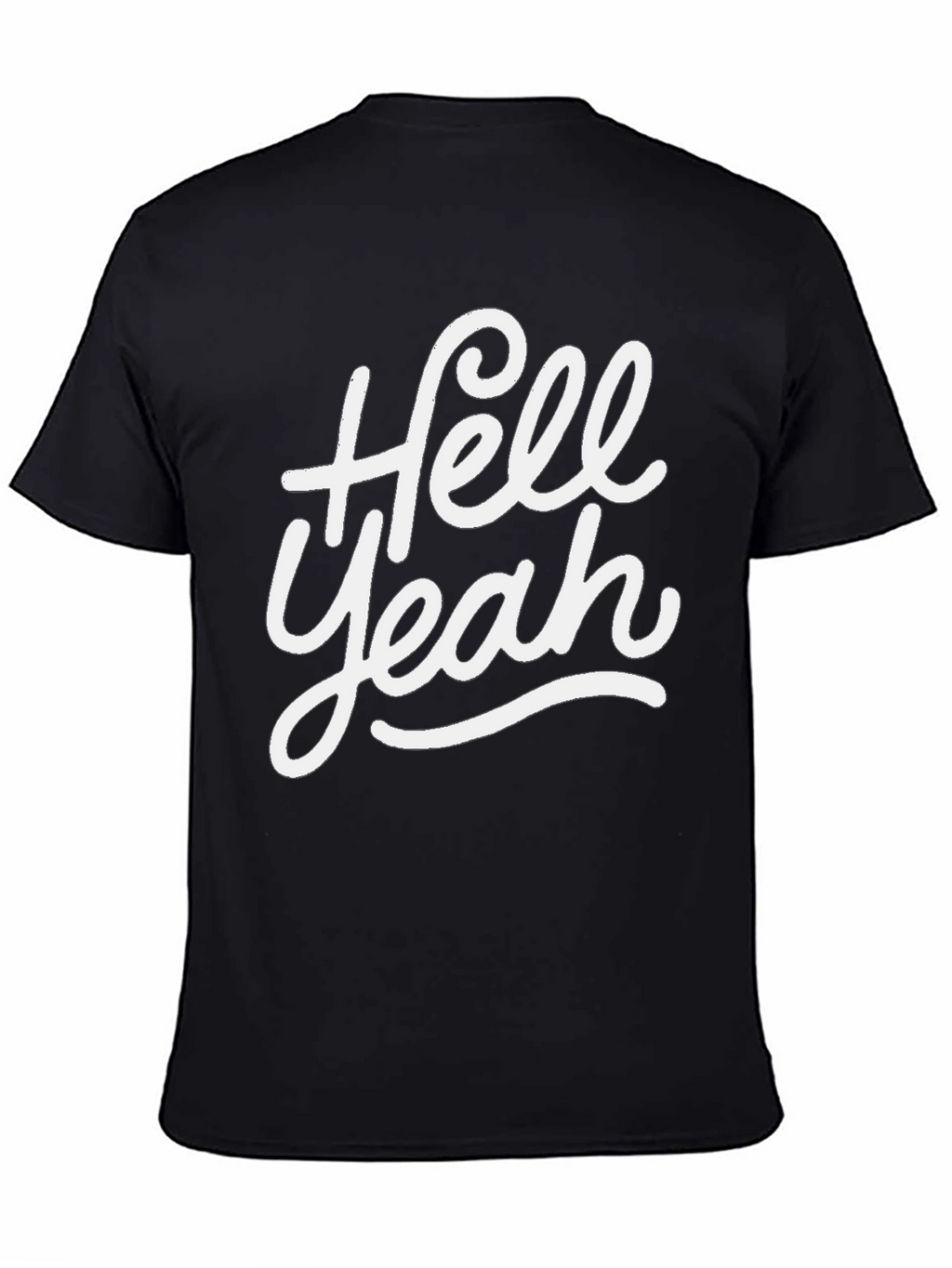 Hell Yeah Graphic Tee - Black Casual T-Shirt