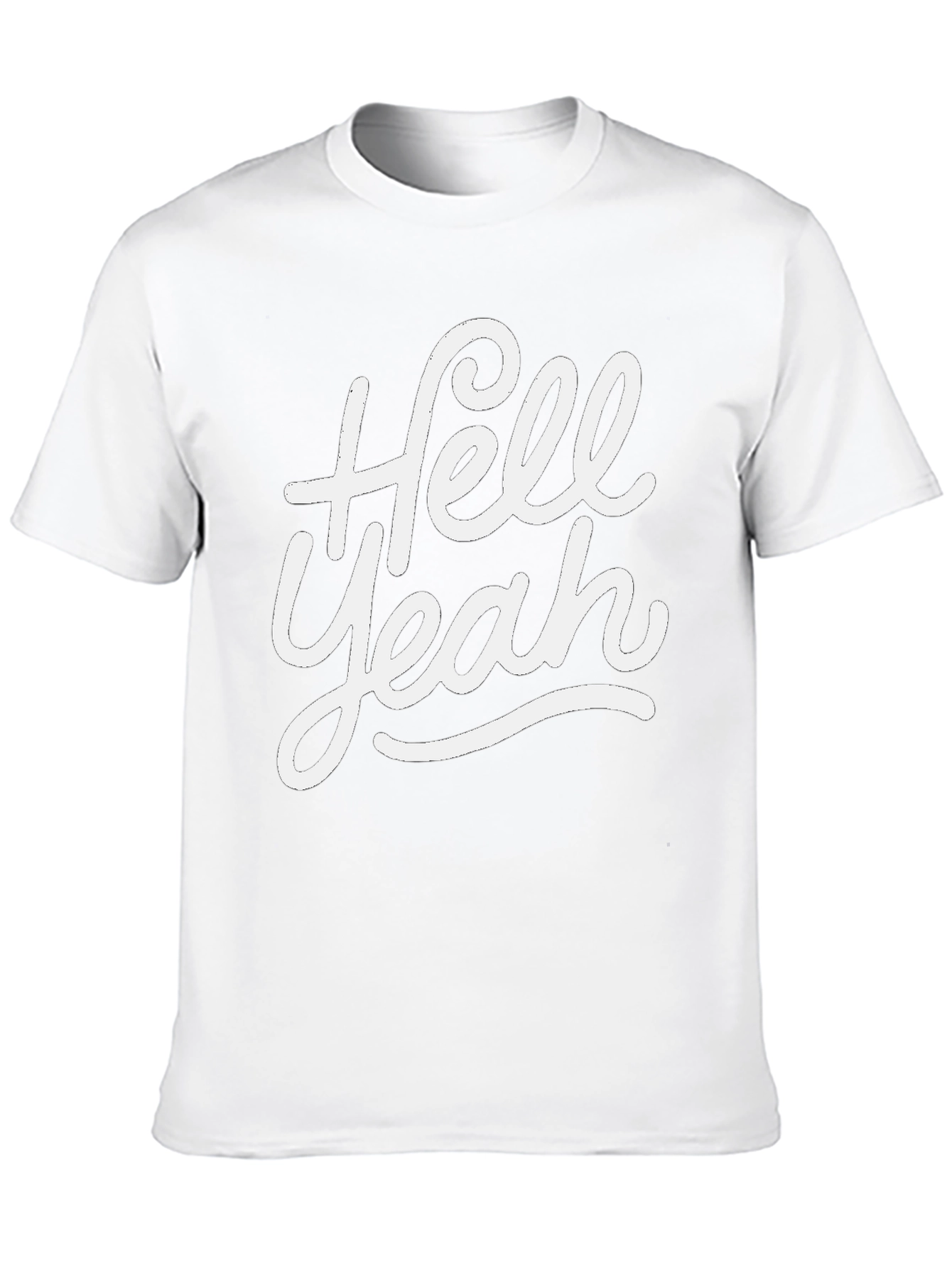 Hell Yeah Graphic Tee - Black Casual T-Shirt