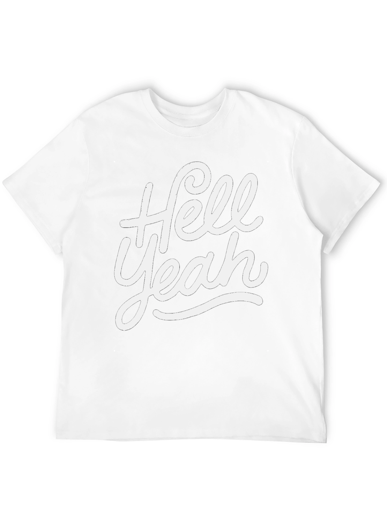 Hell Yeah Graphic Tee - Black Casual T-Shirt
