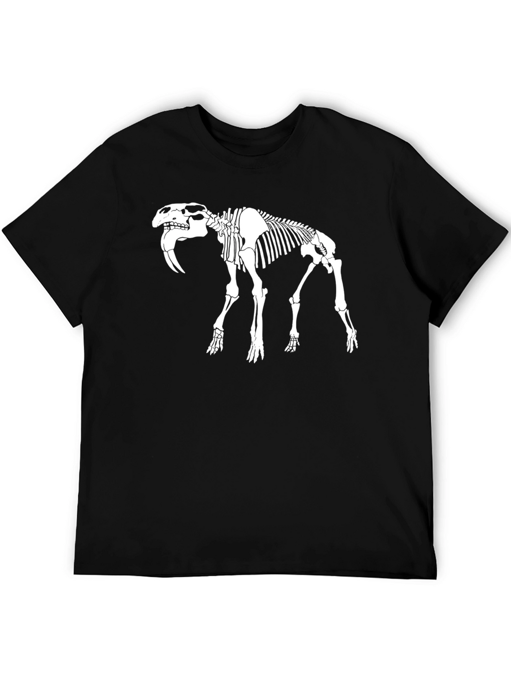 Skeleton Saber-Toothed Tiger Graphic Tee
