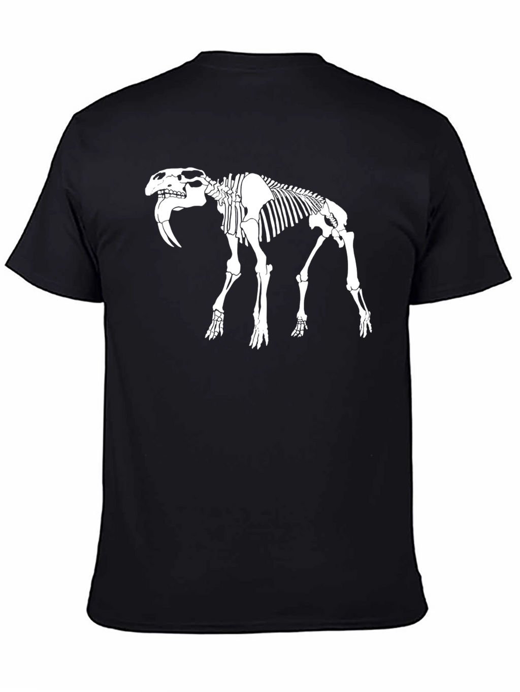 Skeleton Saber-Toothed Tiger Graphic Tee