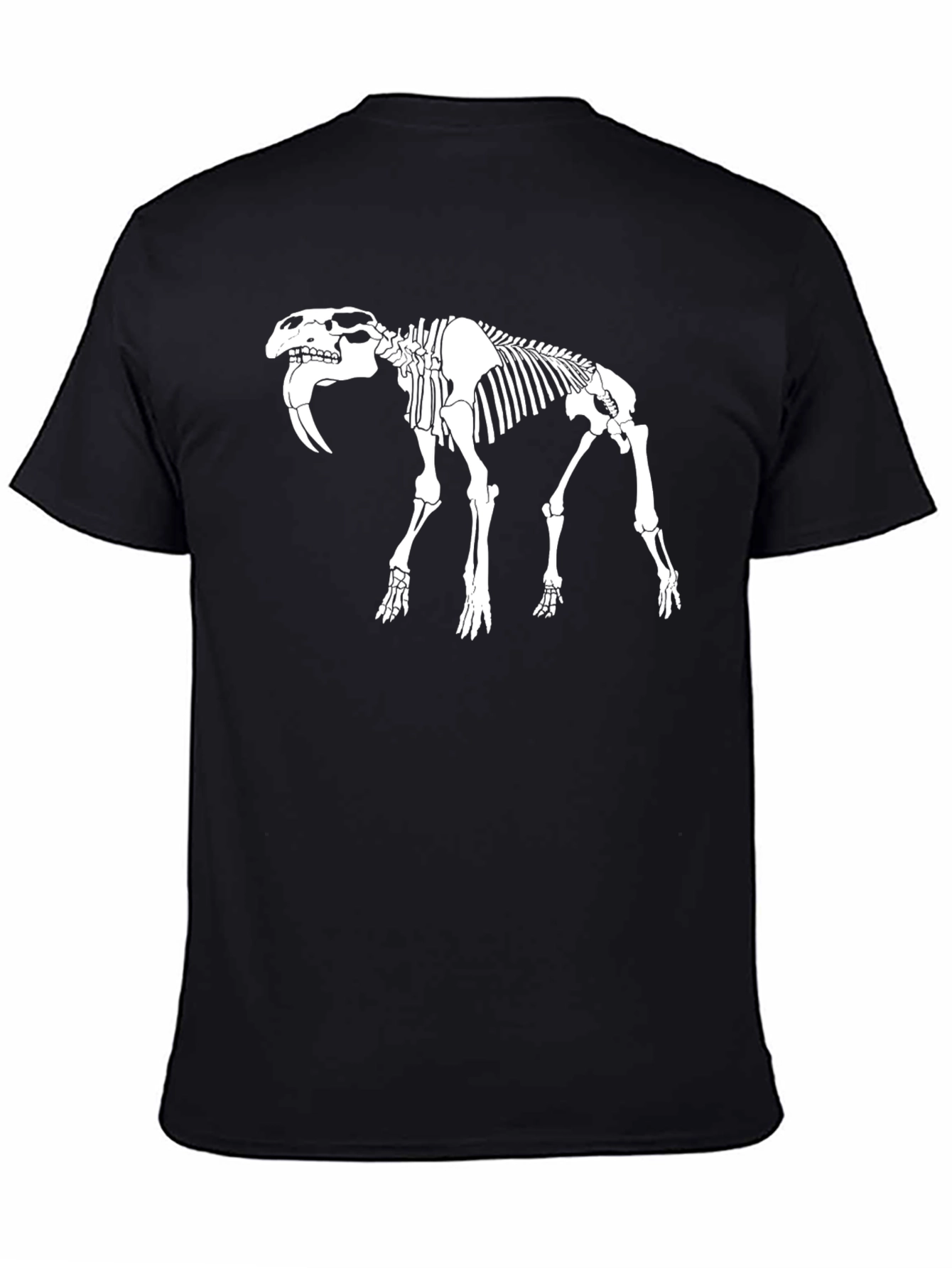 Skeleton Saber-Toothed Tiger Graphic Tee