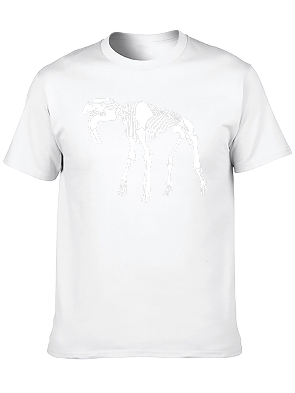 Skeleton Saber-Toothed Tiger Graphic Tee