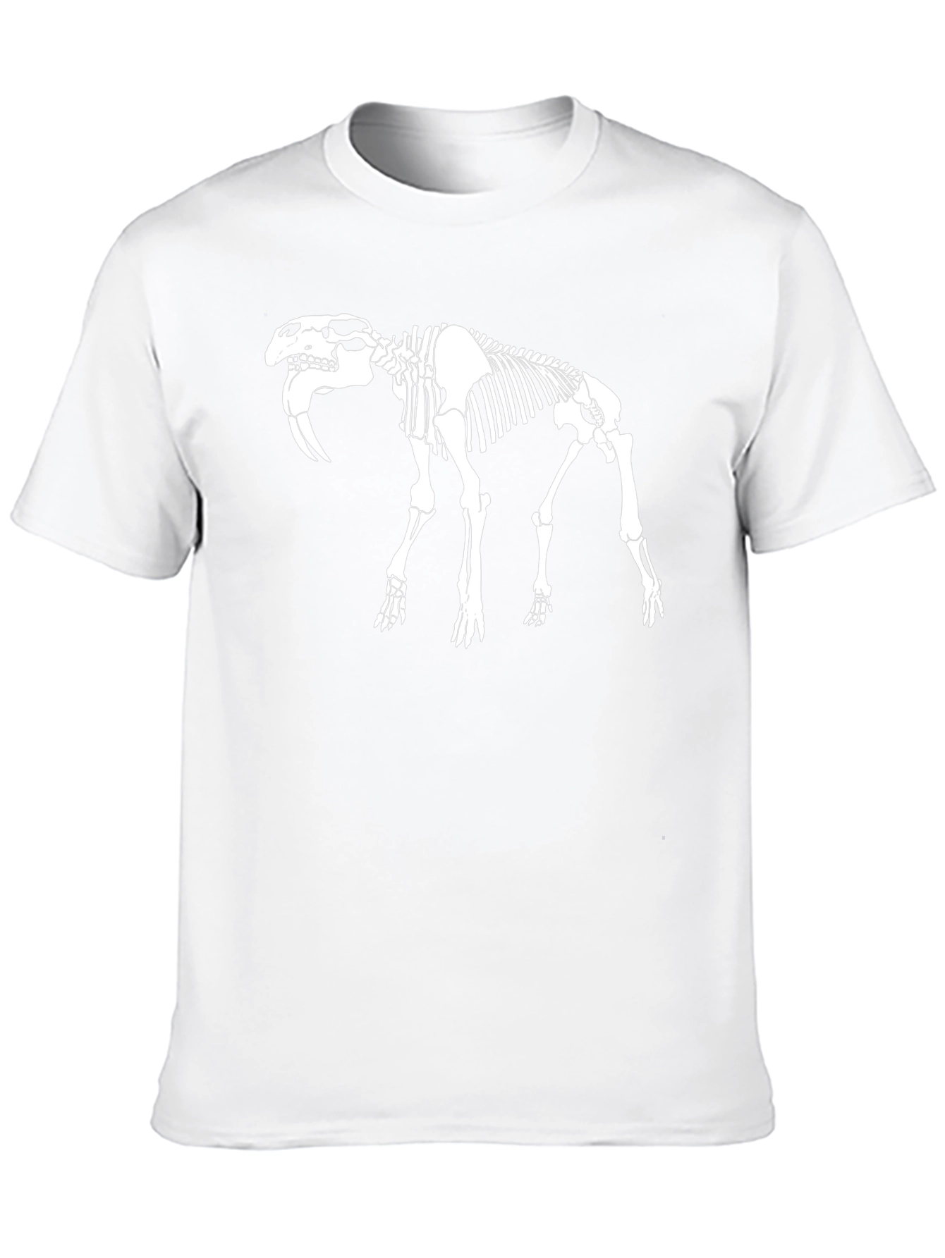 Skeleton Saber-Toothed Tiger Graphic Tee