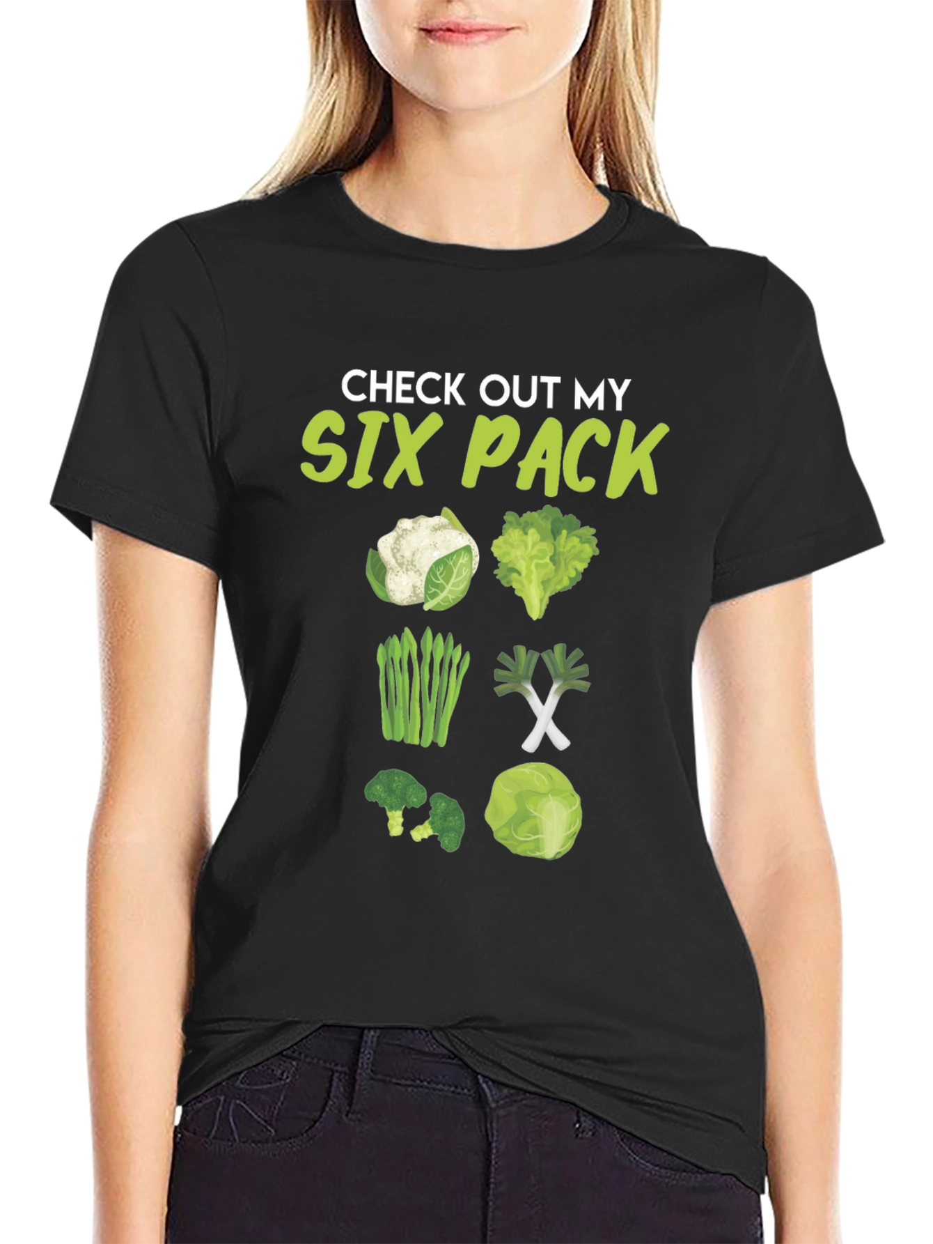 Check Out My Six Pack Veggie T-Shirt