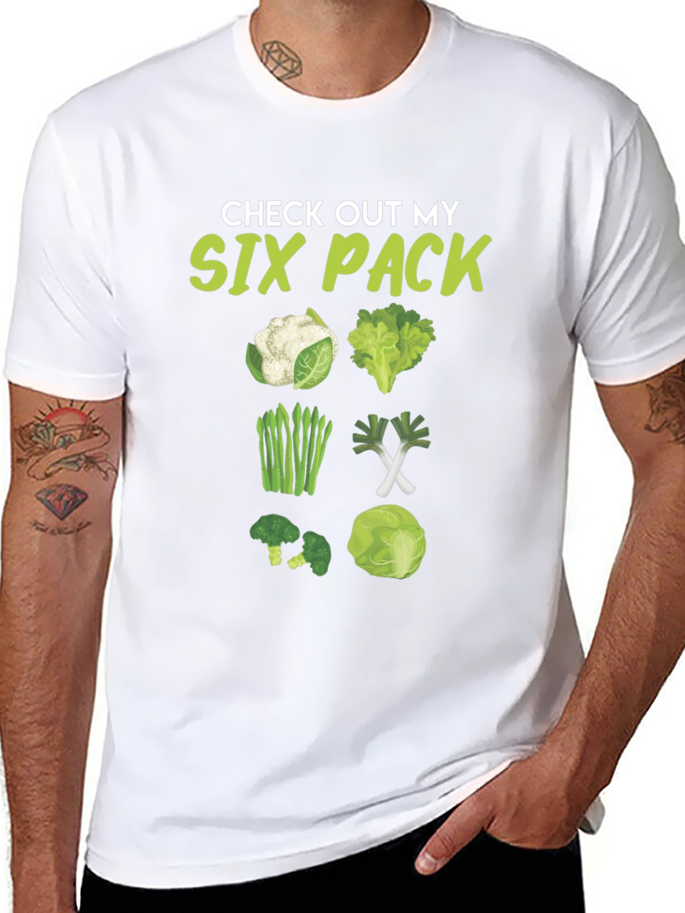 Check Out My Six Pack Veggie T-Shirt