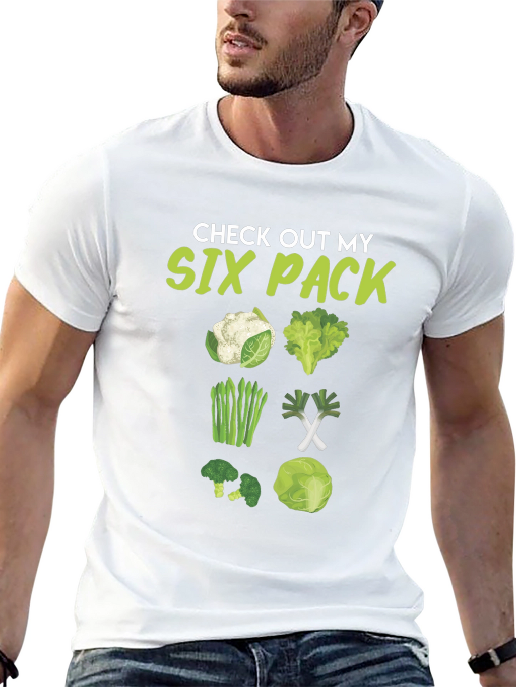 Check Out My Six Pack Veggie T-Shirt