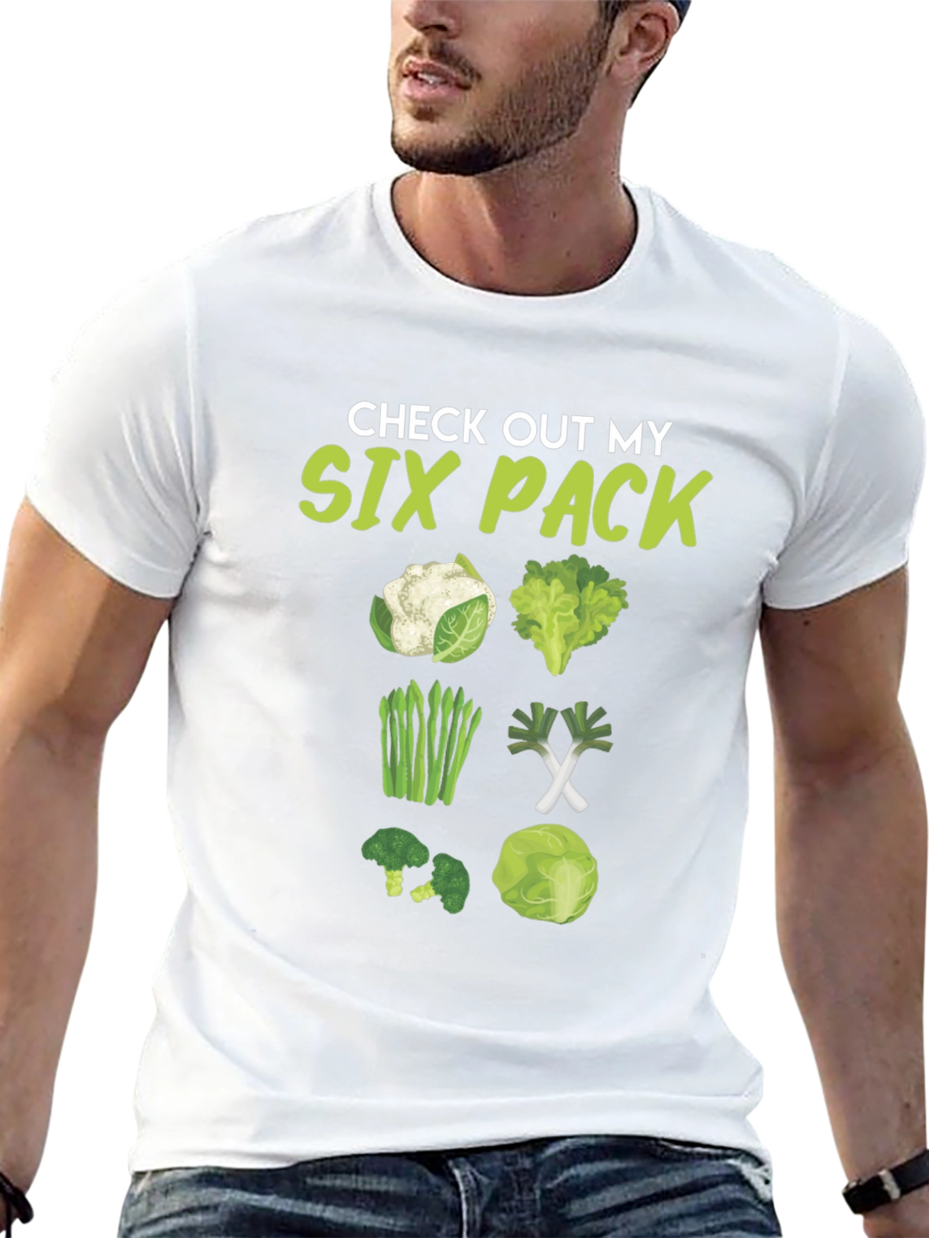 Check Out My Six Pack Veggie T-Shirt