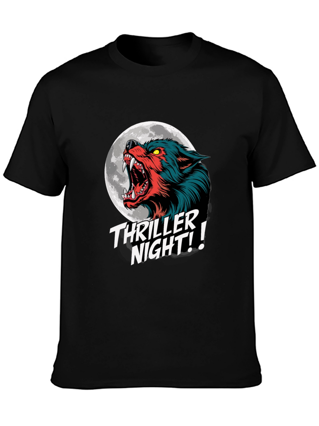 Thriller Night Wolf Graphic T-Shirt