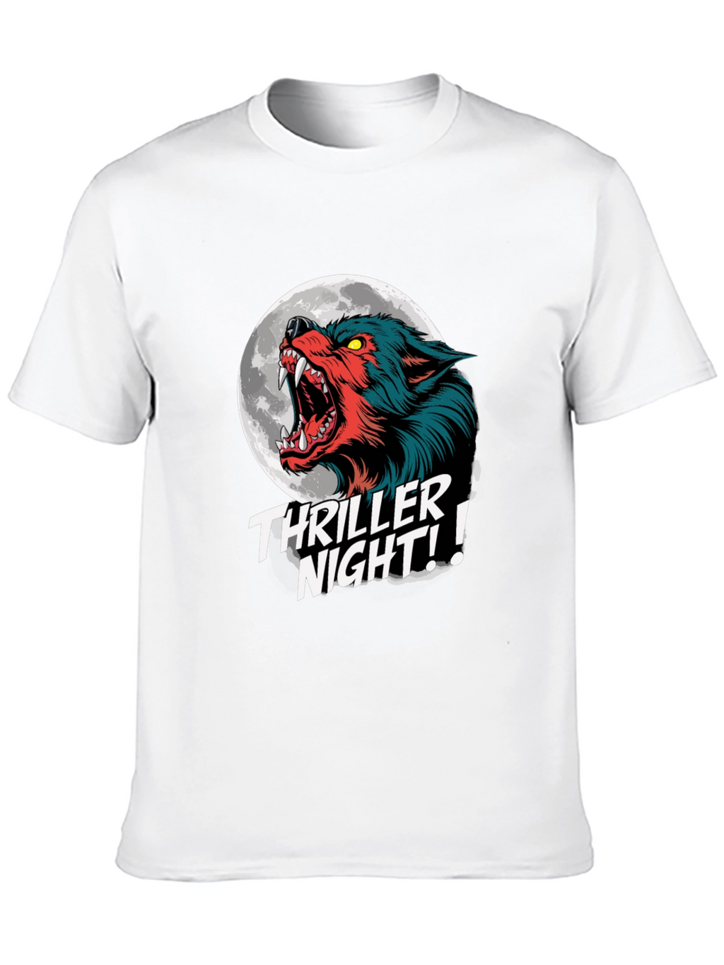 Thriller Night Wolf Graphic T-Shirt