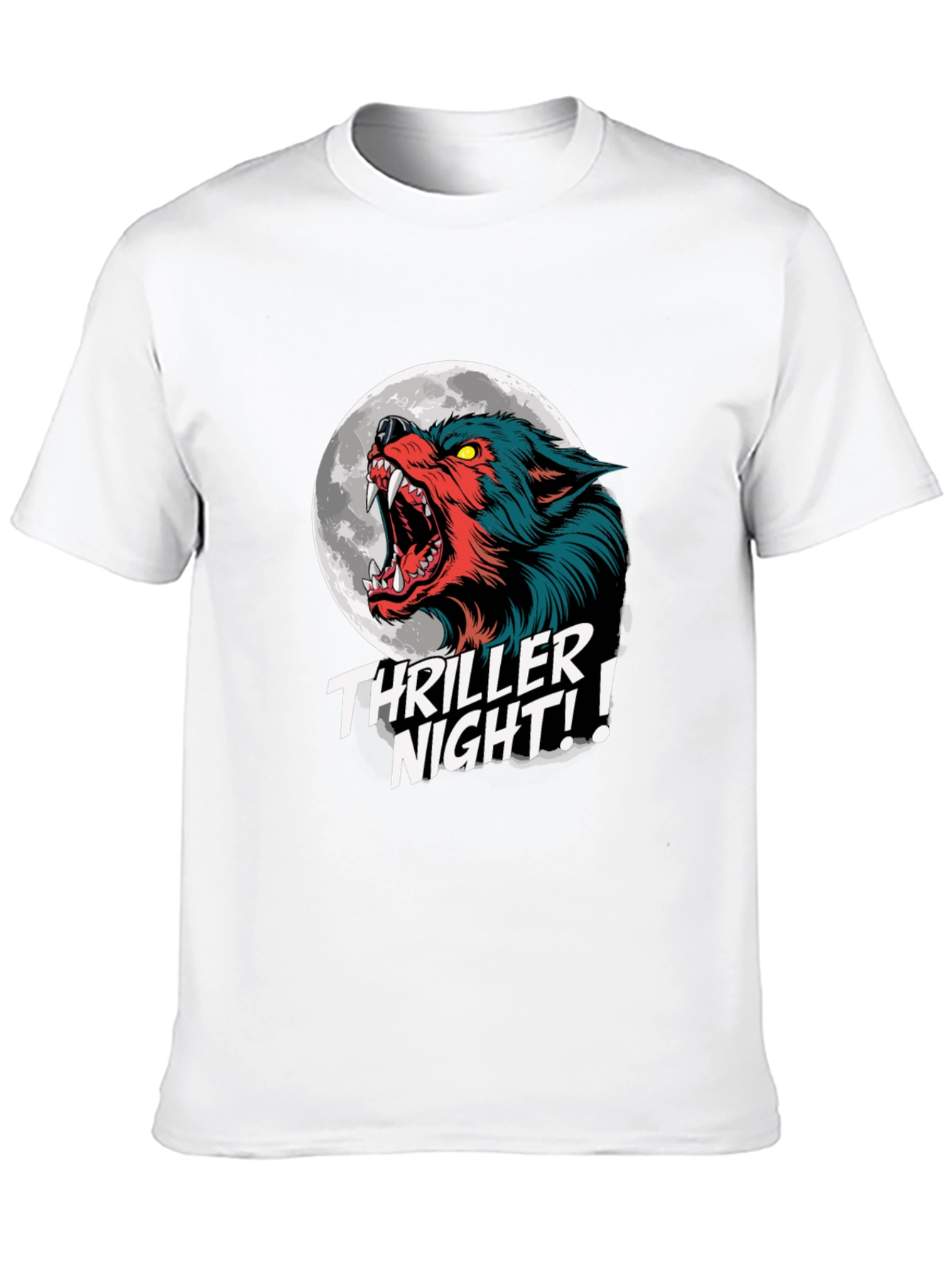 Thriller Night Wolf Graphic T-Shirt