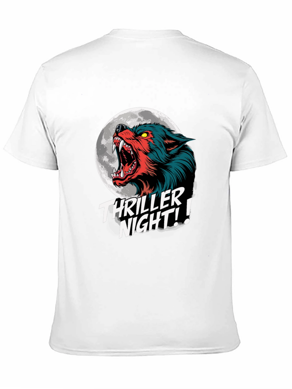 Thriller Night Wolf Graphic T-Shirt
