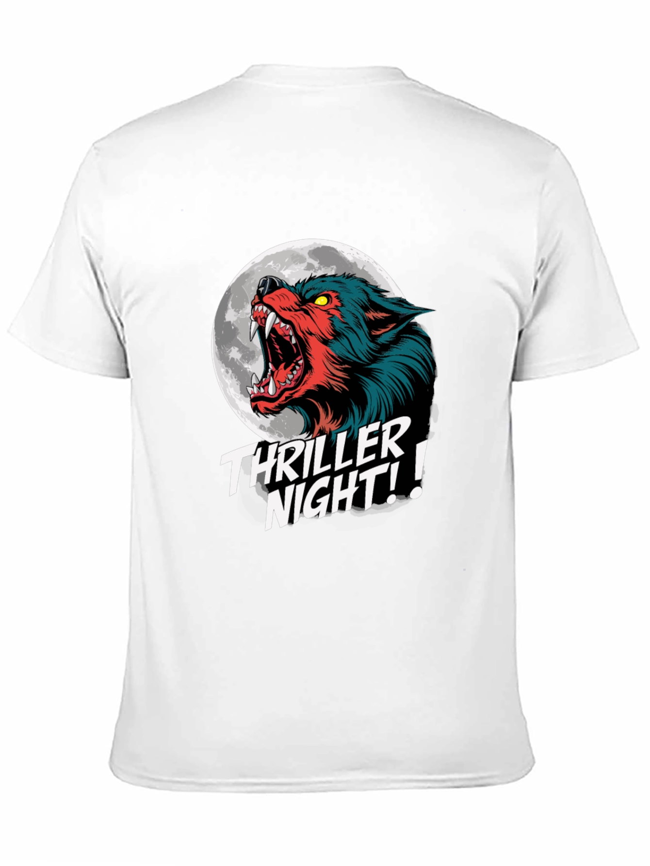 Thriller Night Wolf Graphic T-Shirt
