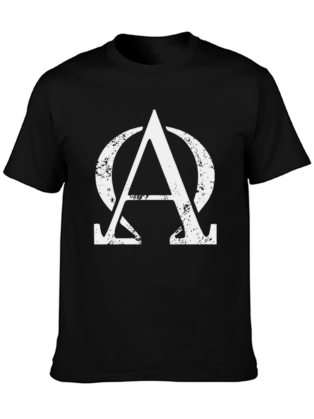 Alpha Omega Distressed Graphic T-Shirt