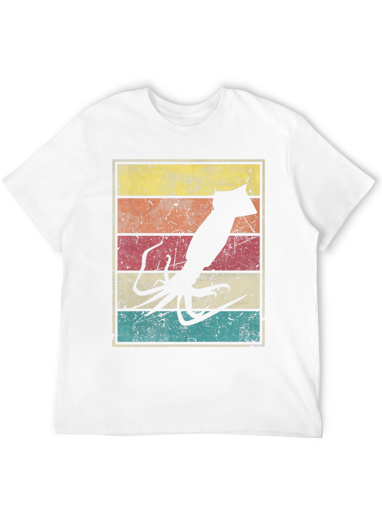 Retro Squid Graphic T-Shirt - Vintage Style