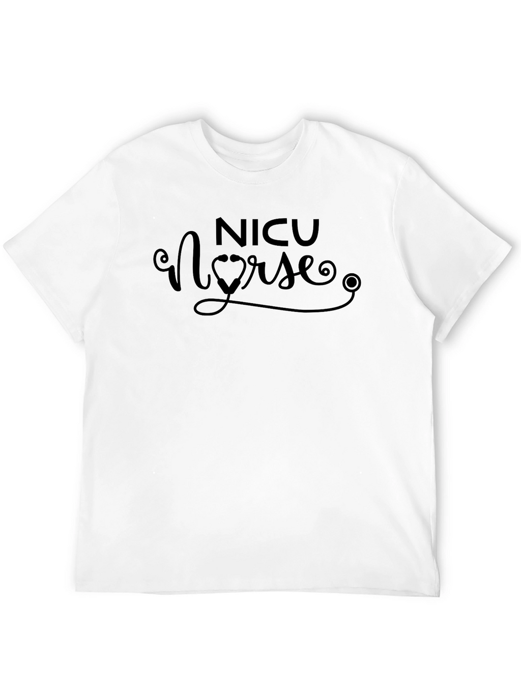 NICU Nurse Graphic Tee - Black Cotton T-Shirt