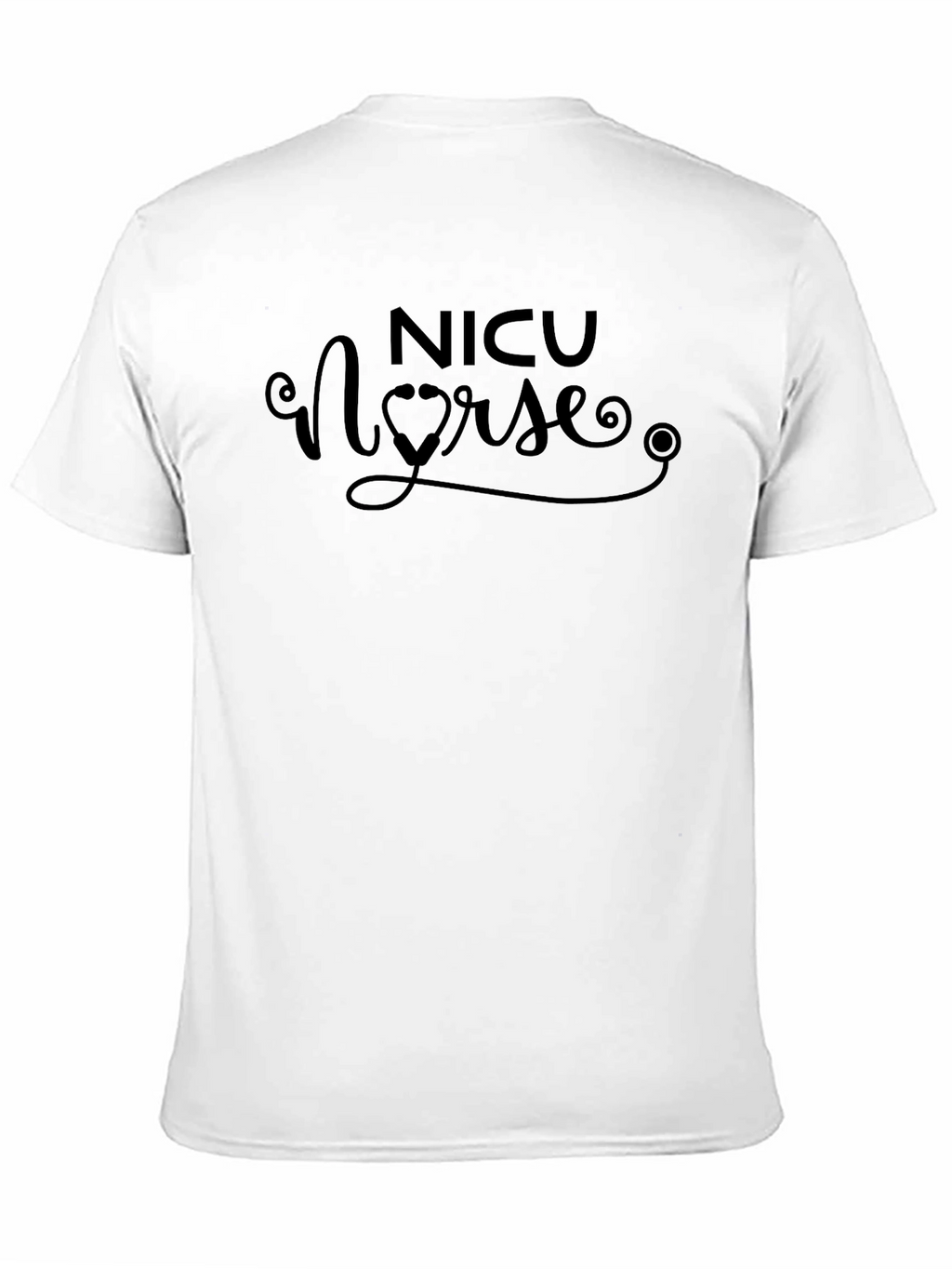 NICU Nurse Graphic Tee - Black Cotton T-Shirt