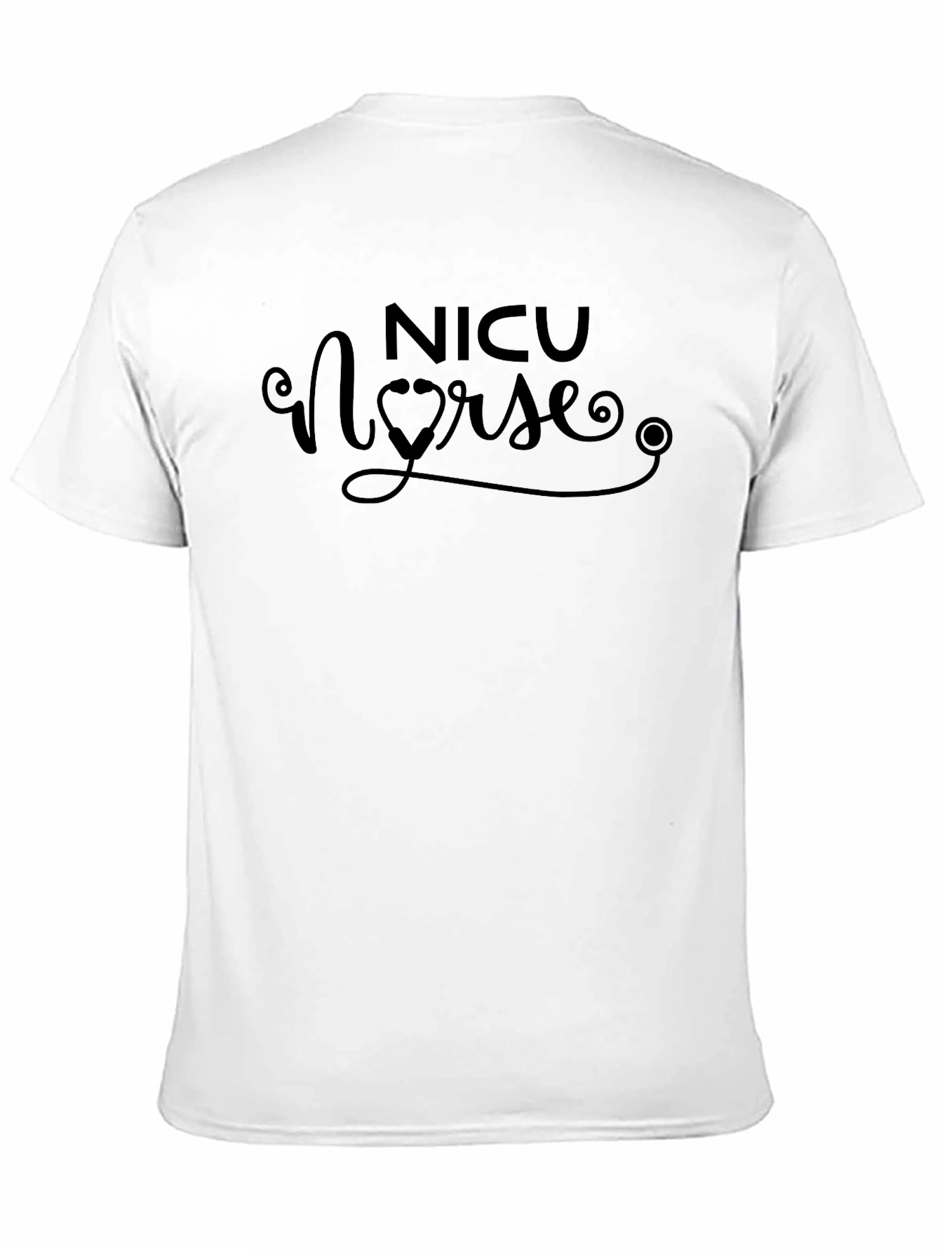 NICU Nurse Graphic Tee - Black Cotton T-Shirt