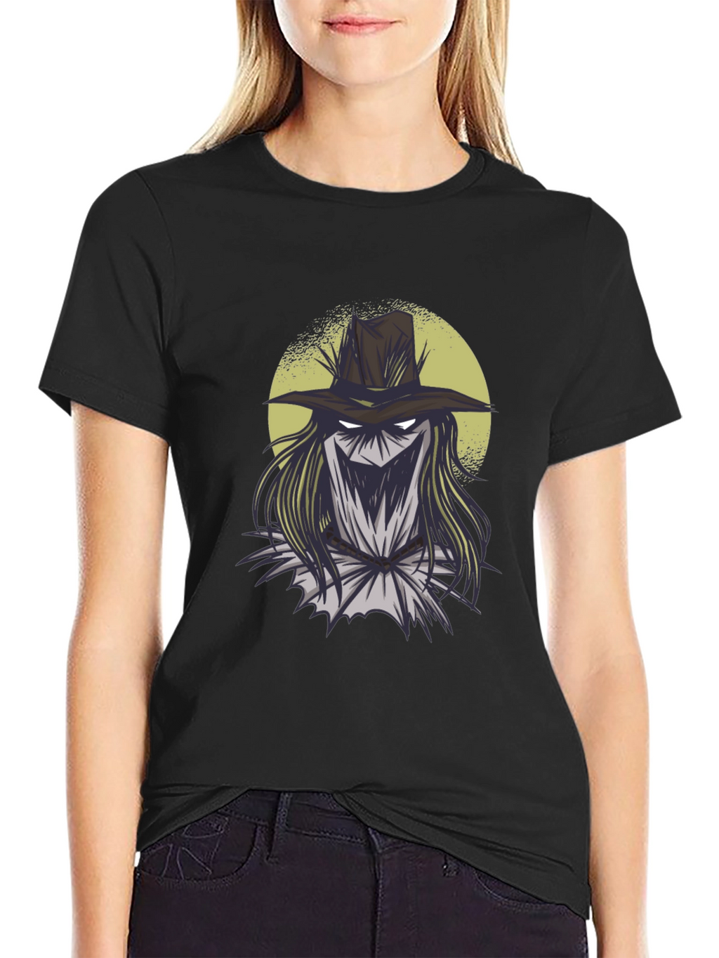 Scarecrow Graphic Tee - Spooky Season Style